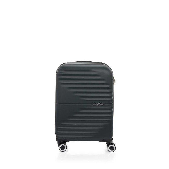 

American tourister twist waves spinner 55cm hard luggage, qc6x19006 - black