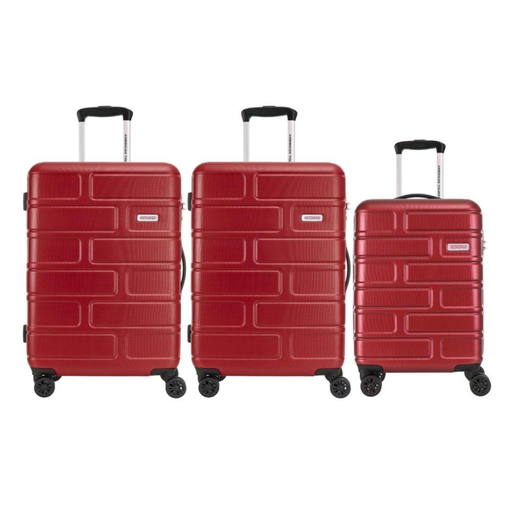 

American tourister bricklane hardside spinner luggage set of 2 medium and 1 small, ge3x...
