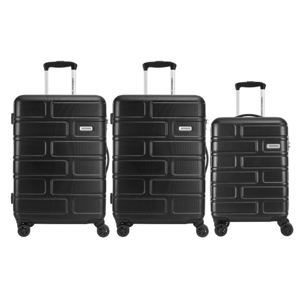 

American tourister bricklane hardside spinner luggage set of 2 medium and 1 small, ge3x...