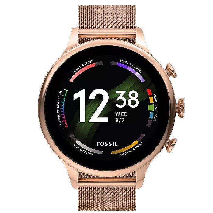 

Fossil watch gen 6 smart women's watch, 41mm, wear os, ftw6082 - gold