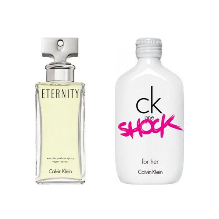 

Calvin klein eternity 100ml edp+ one shock 200ml edt for women