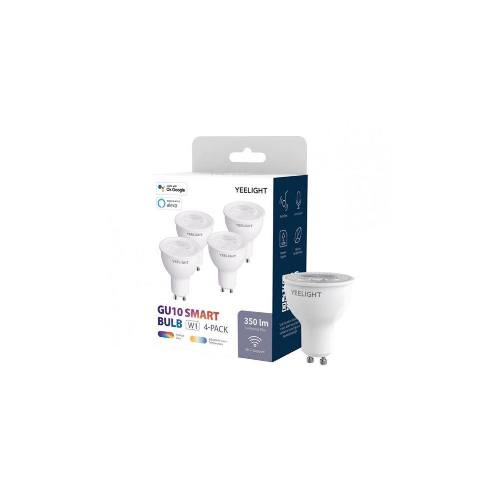 

Yeelight gu10 smart bulb light, pack of 4, yldp004-a -multicolor