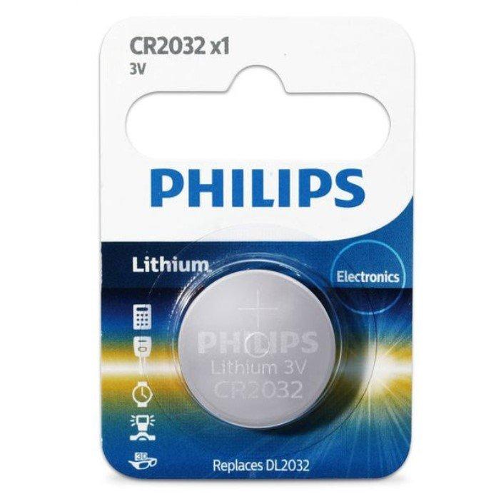 

Philips lithium coin battery 3v single, cr2032p5b/97