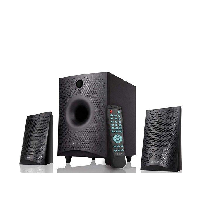

F&d f210x portable bluetooth home theatre, 15w, 2. 1 channel - black