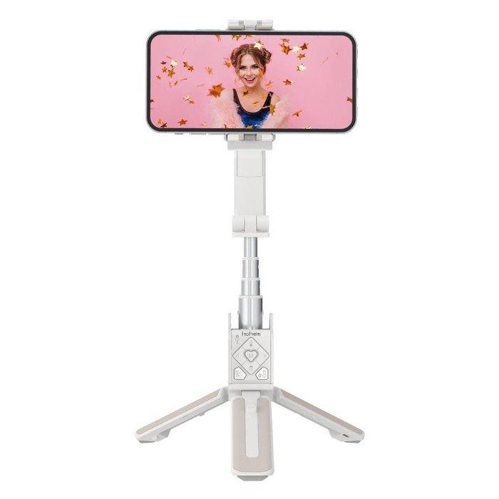 

Hohem isteady q smart tripod gimbal, with face tracking & 360°rotation - white