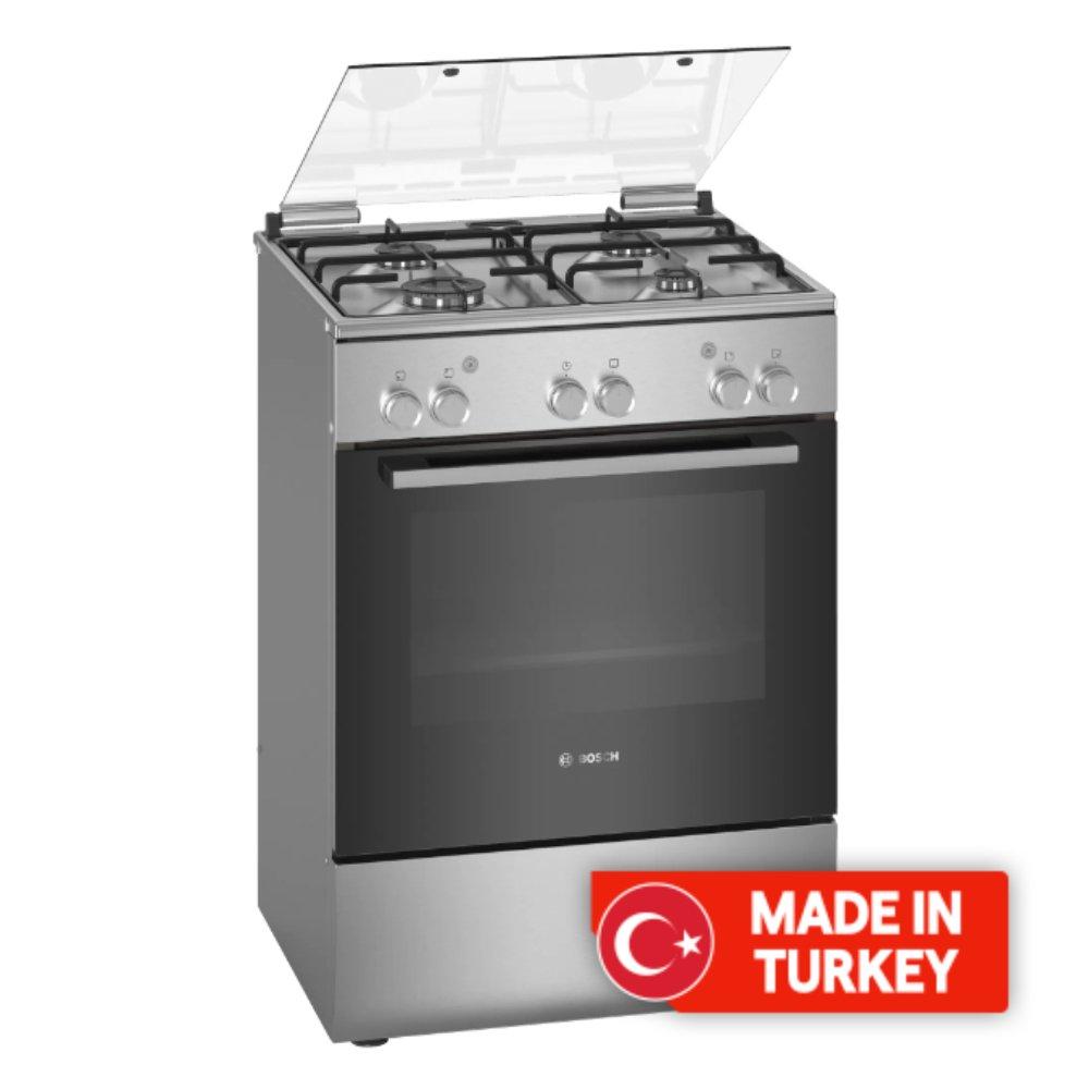 

Bosch series-2 4 burners gas cooker, 60x60 cm, hga120b50m - stainless steel