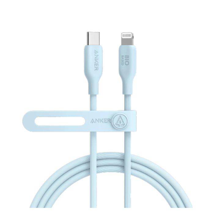 

Anker 542 usb-c to lightning cable (bio-based) (1. 8m/6ft), a80b2h31 - blue