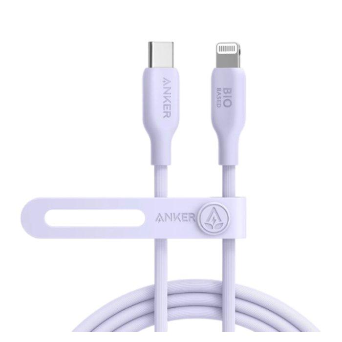

Anker 542 usb-c to lightning cable (bio-based) (0. 9m/3ft), a80b1hv1 - violet