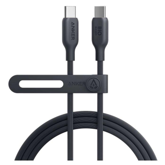 

Anker 544 usb-c to usb-c cable 140w (bio-based) (0. 9m/3ft), a80f1h11 - black