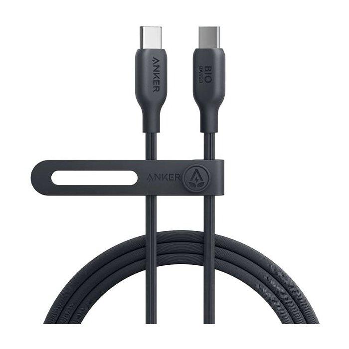 

Anker 544 usb-c to usb-c cable bio-based, 140w, 1. 8m/6ft, a80f2h11 -black
