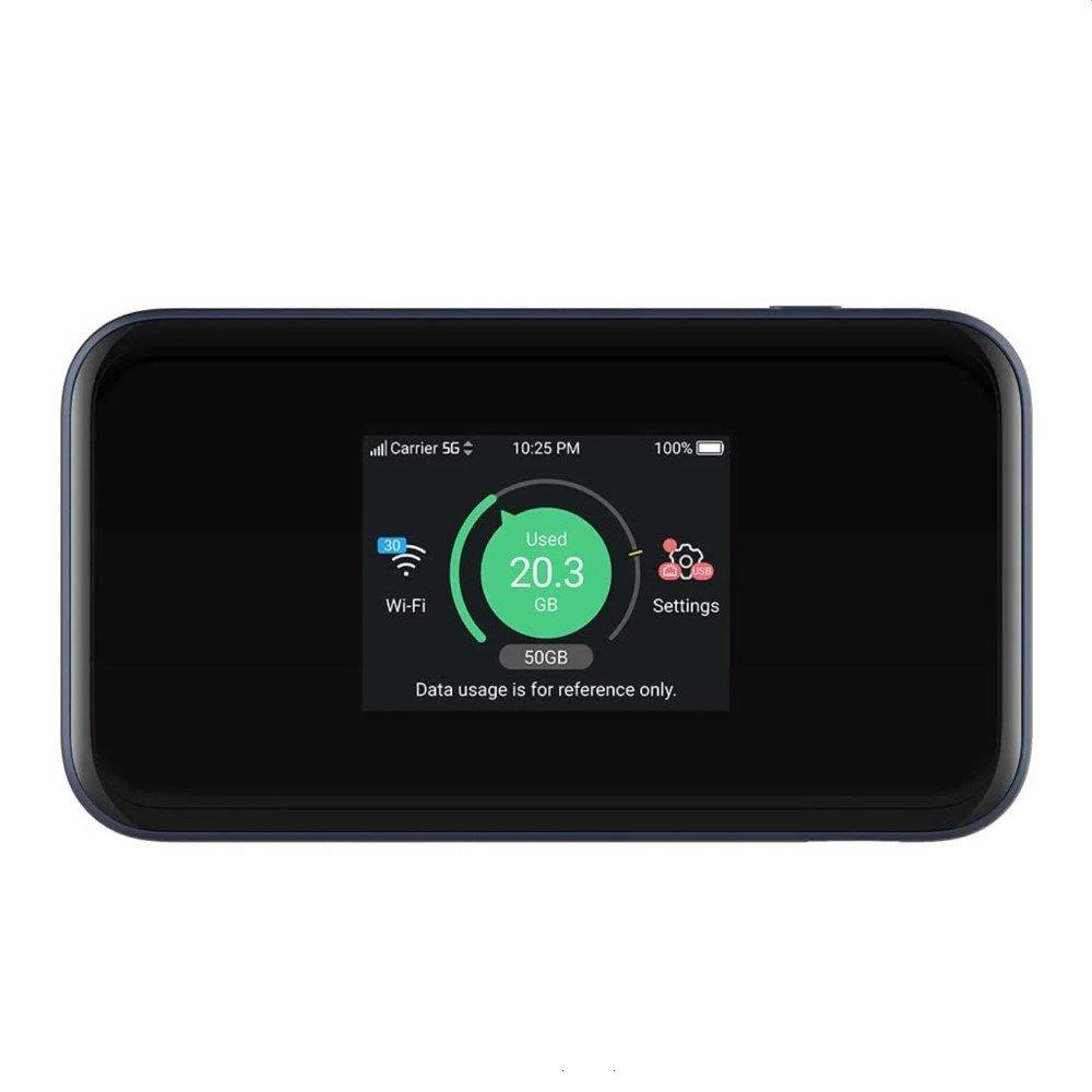

Zte mini portable router, 5g, dual band, mu5001-black
