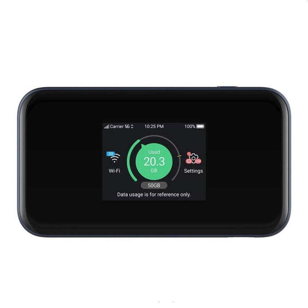 ZTE 5G Mini Portable Mobile Router, 2.4” Touch Screen, MU5001 – Black