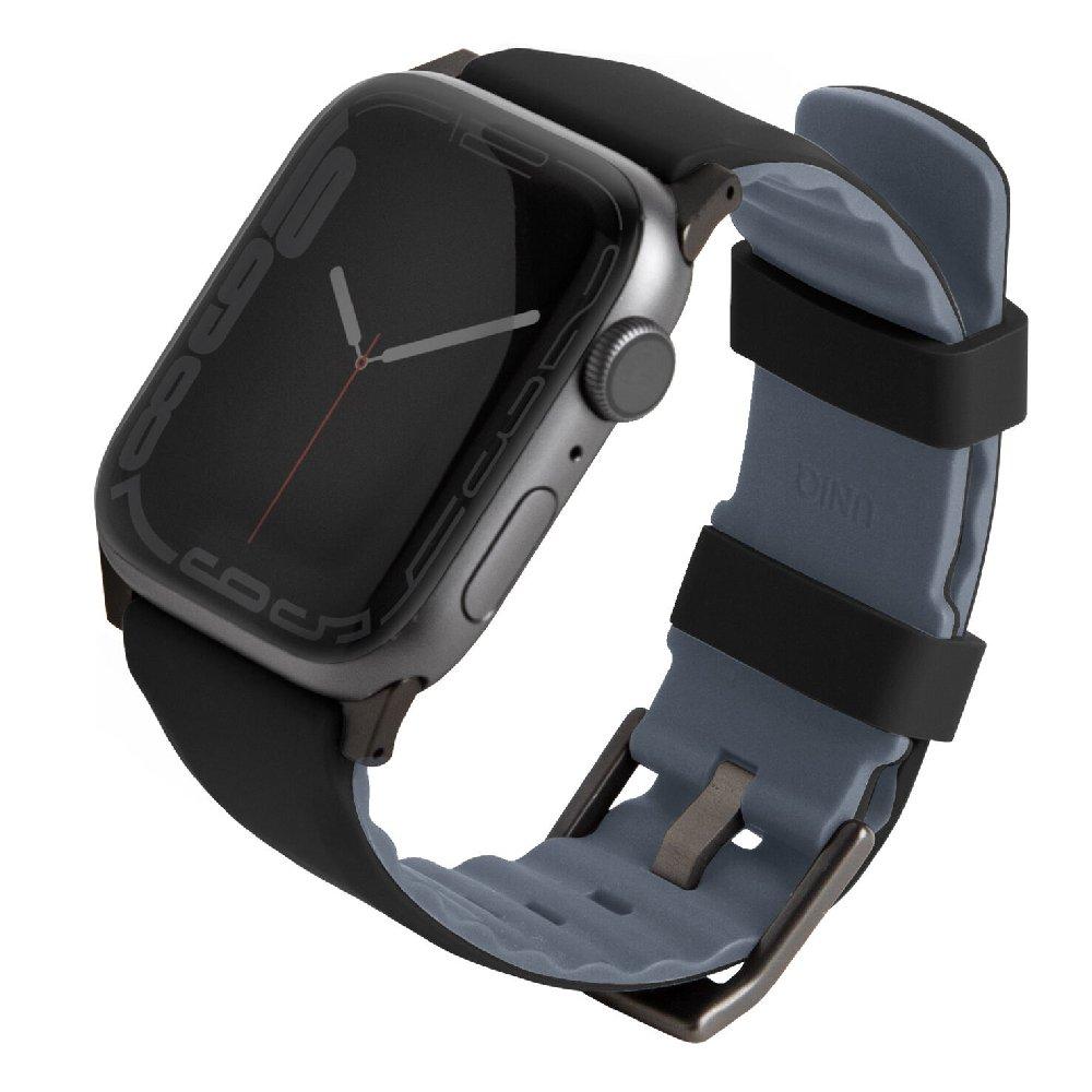 

Uniq linus apple watch silicon strap, 41/40/38 mm -black