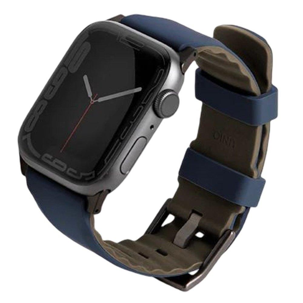 

Uniq linus apple watch silicon strap, 45/44/42 mm – blue