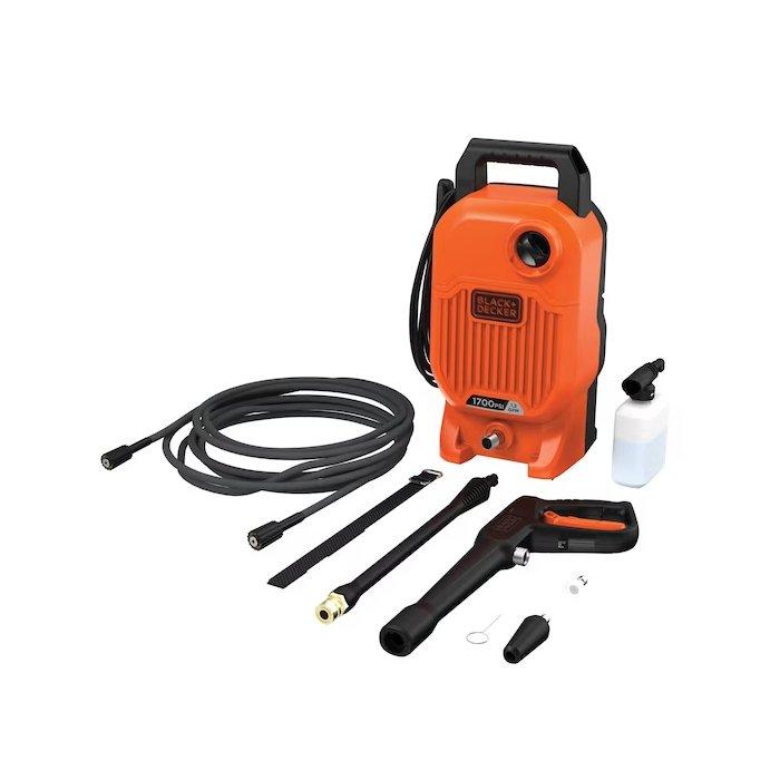 

Black & decker electric corded pressure washer 1700w, 1. 2 gpm, bepw1700-b5 - orange