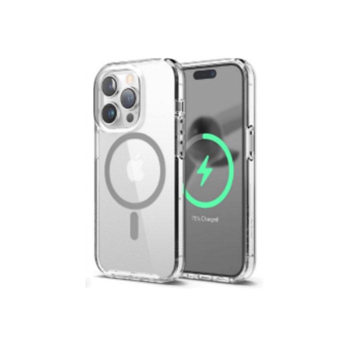 

Elago magnetic hybrid case for 6. 1-inch iphone 15 pro, es15mshb61pro-trmg – clear &amp...