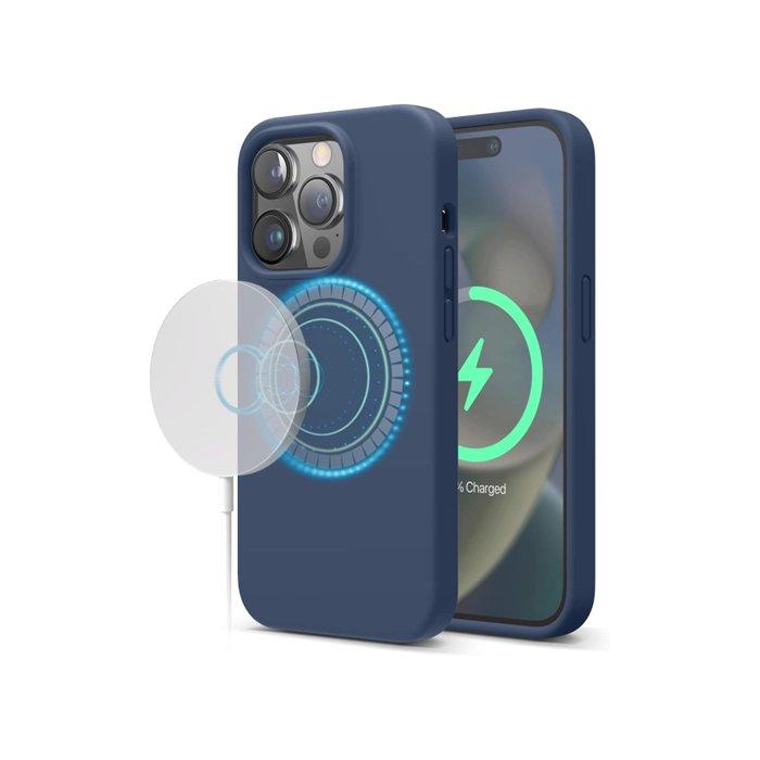 

Elago magnetic silicone case for 6. 1-inch iphone 15 pro, es15mssc61pro-jin - jean indigo