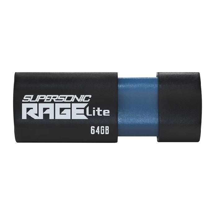 

Patriot supersonic rage lite usb 3. 2 flash drive, 64gb, gen 1, pef64grlb32u