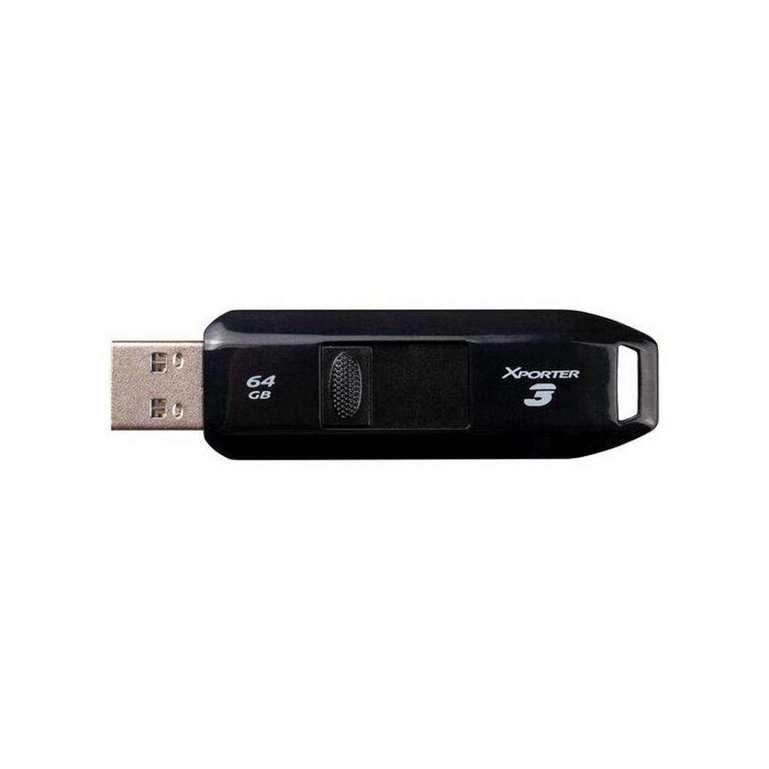 Patriot Xporter 3 USB 3.2 Slider Type-A Flash Drive, 64GB, Gen1, PSF64GX3B3U