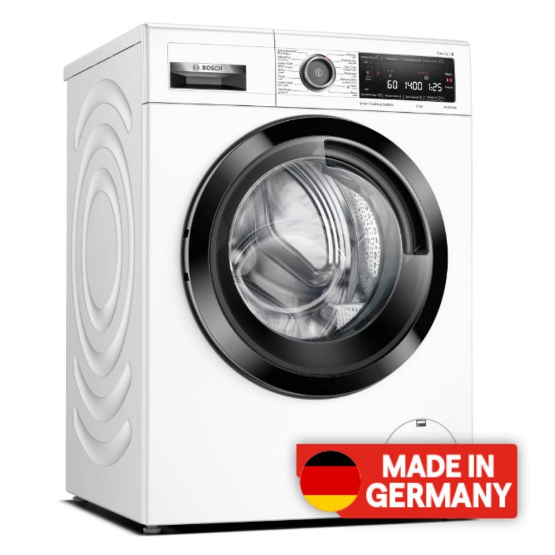 BOSCH Series 8 Front Loading Washing Machine, 9 Kg, WAV28M80GC - White