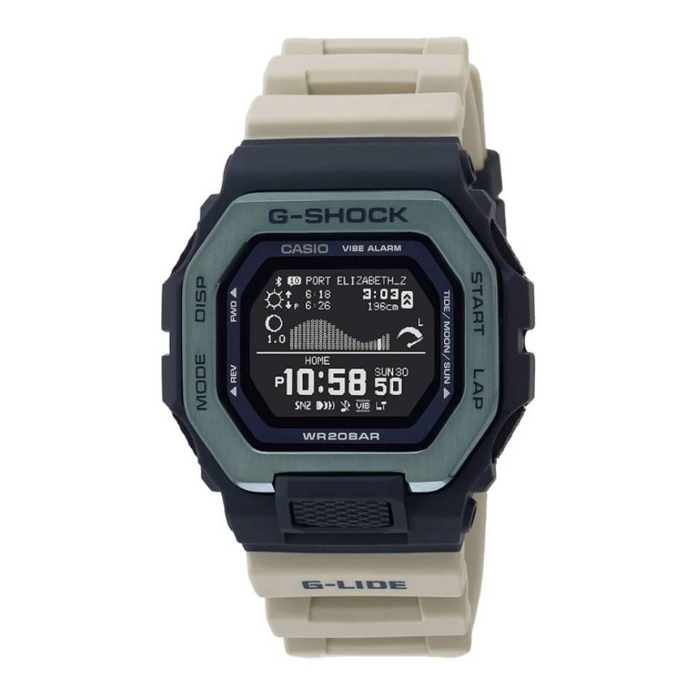 

Casio g-shock g-squad watch for men, digital, 51 mm, gbx-100tt-2dr – beige