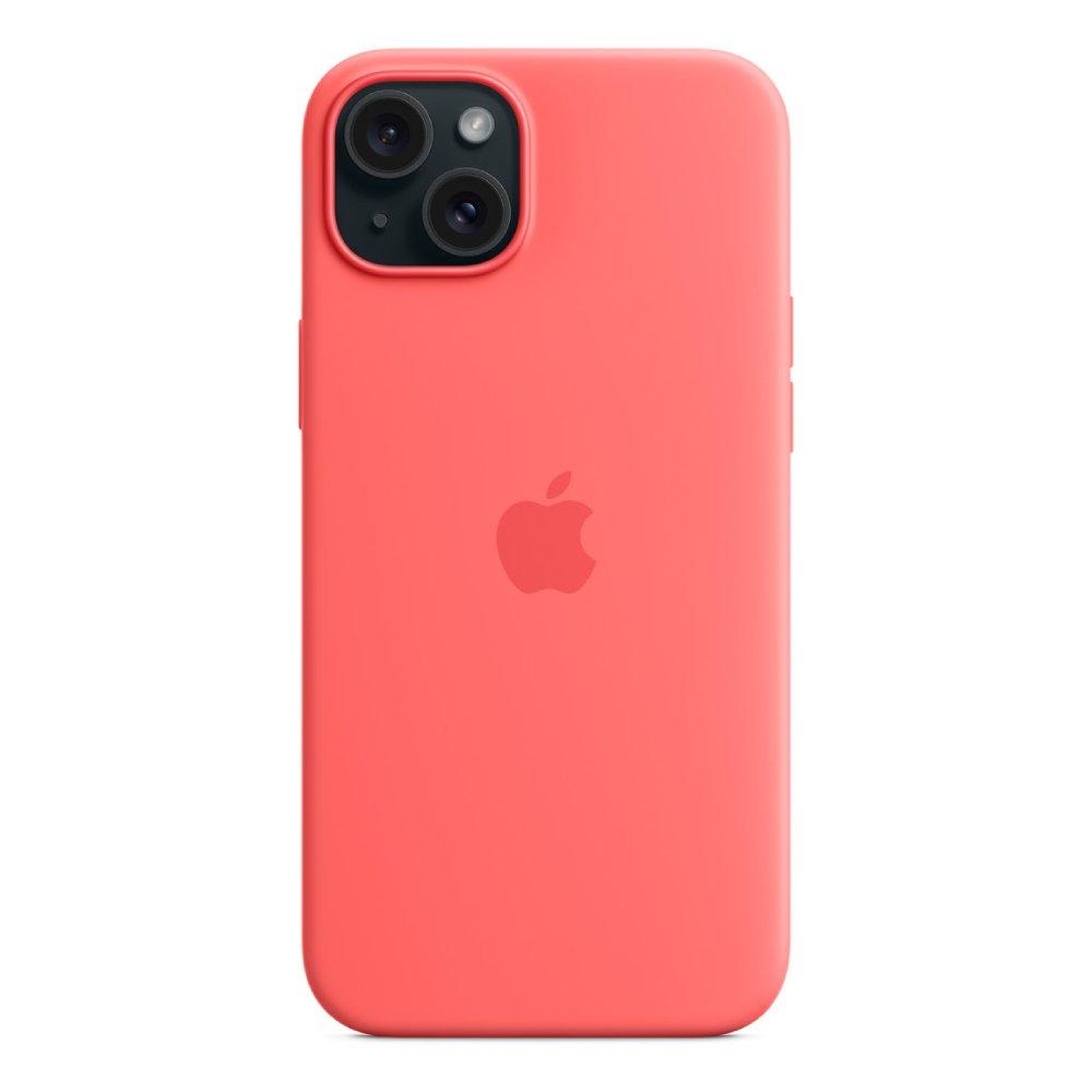 

Apple iphone 15 plus silicone case with magsafe guava