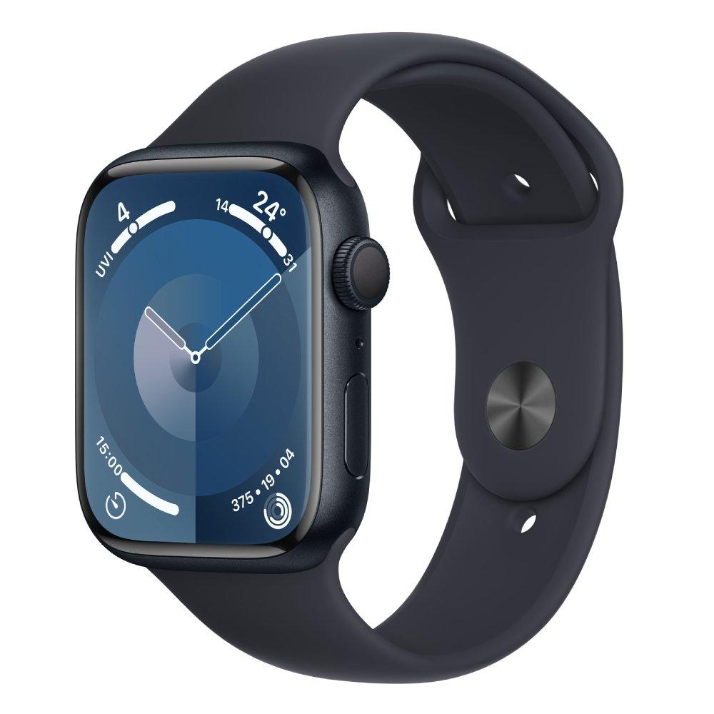 

Apple watch series 9 gps 45mm midnight aluminium case with midnight sport band - s/m