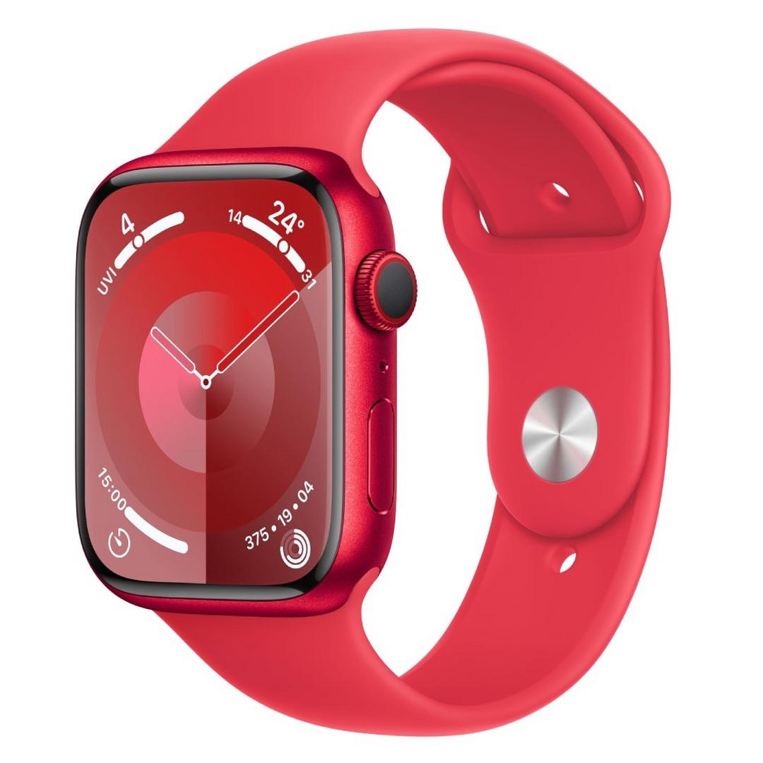 Apple Watch Series 9 GPS 41mm (PRODUCT) RED Aluminium Case with (PRODUCT) RED Sport Band - S/M