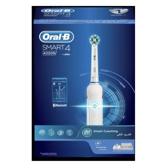 

Oral-b smart 4 4000n electric toothbrush - white