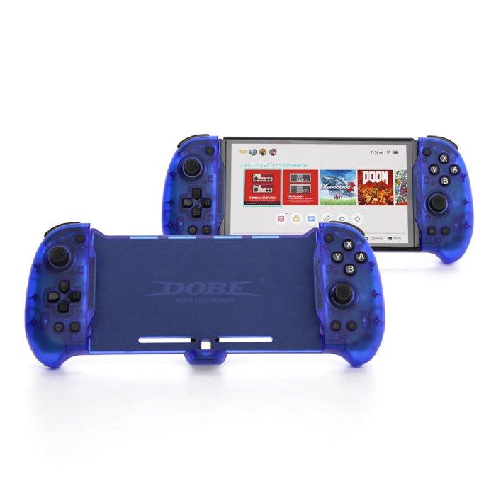 

Dobe eggshell controller for nintendo switch oled, tns-1188 – transparent blue
