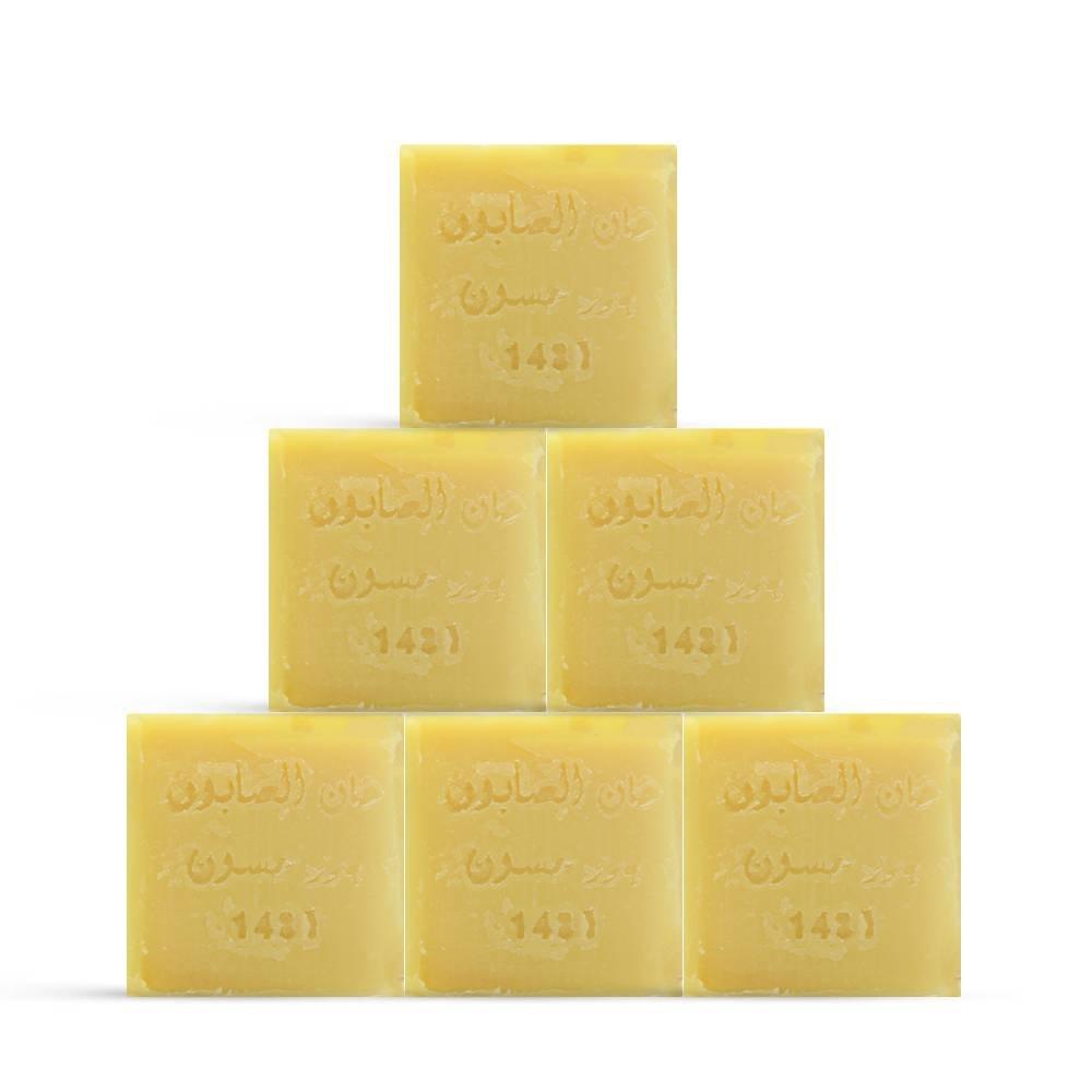 

Khan al saboun cinnamon & lemon soap pack 6 pcs – 300 g