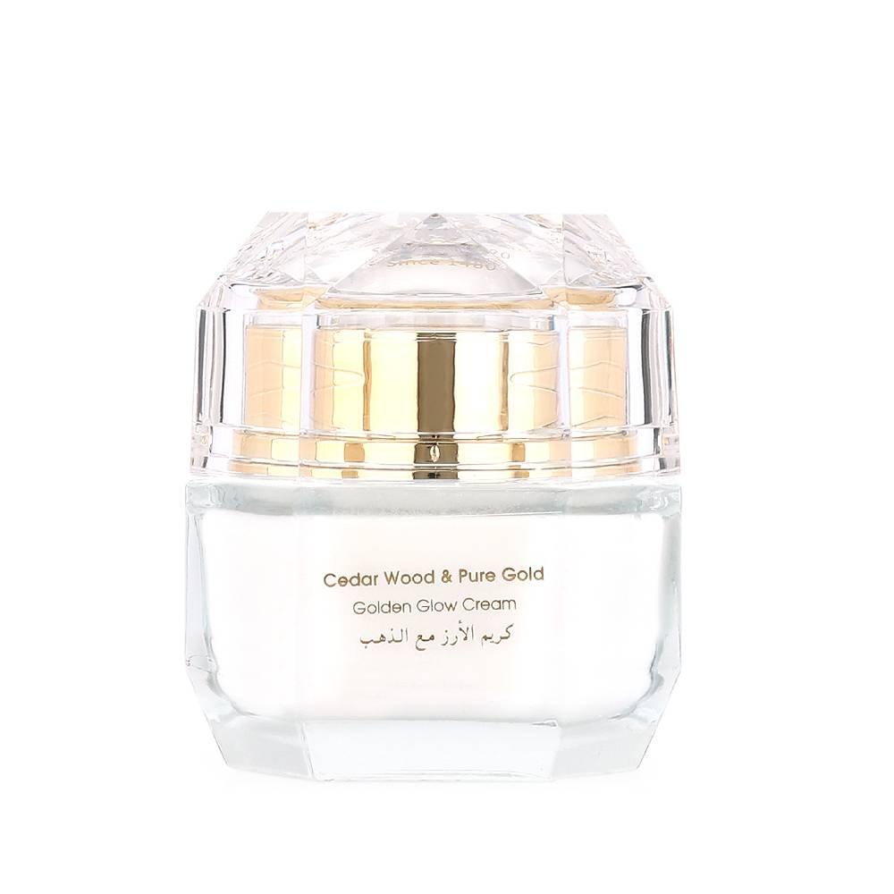 

Khan al saboun cedar wood & pure gold golden glow cream - 50g