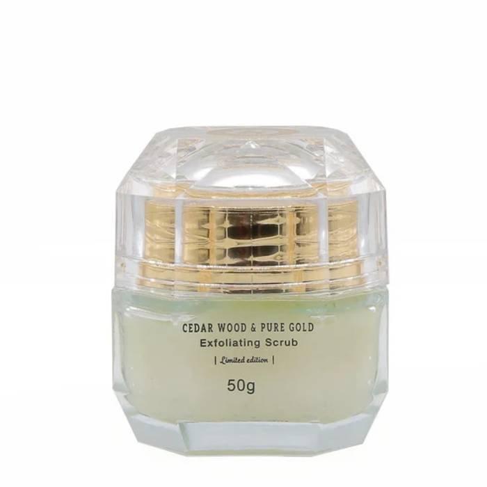 

Khan al saboun cedar wood & pure gold scrub – 50 g