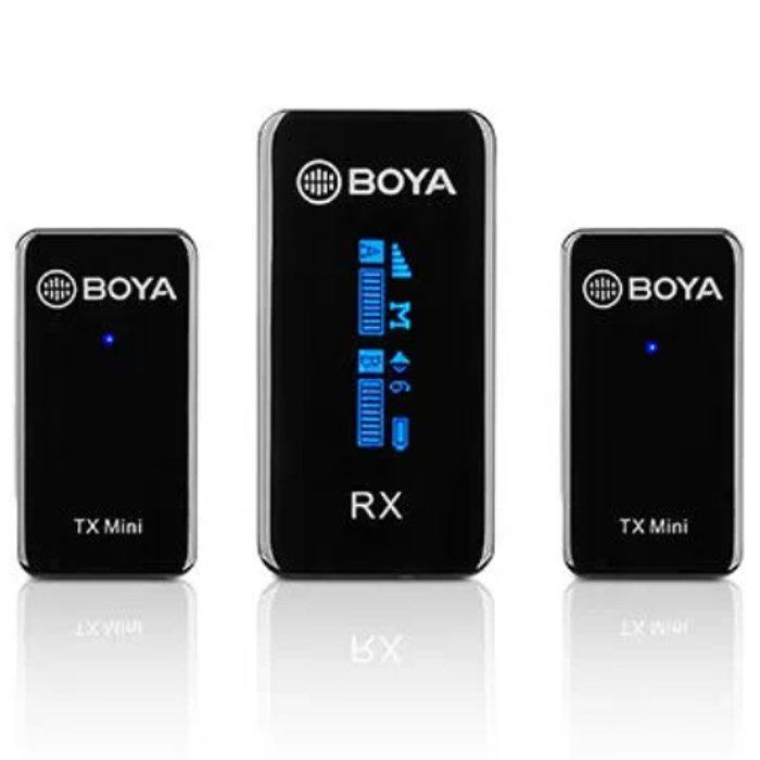 

Boya mini wireless microphone 1+2, dual-channel 2. 4ghz, by-xm6-s2 mini - black