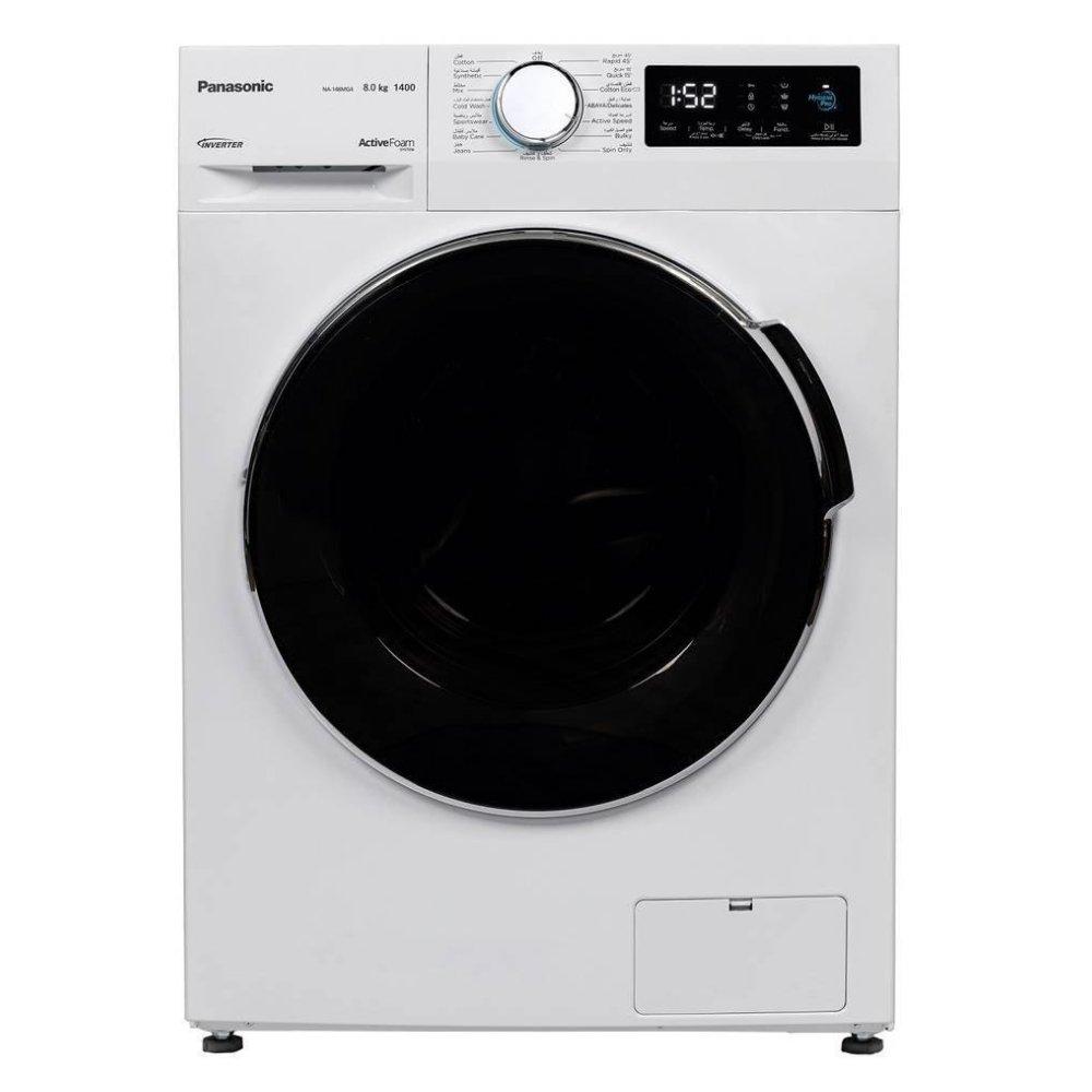 

Panasonic front load washing machine, 8kg washer capacity, na-148mg4was – white