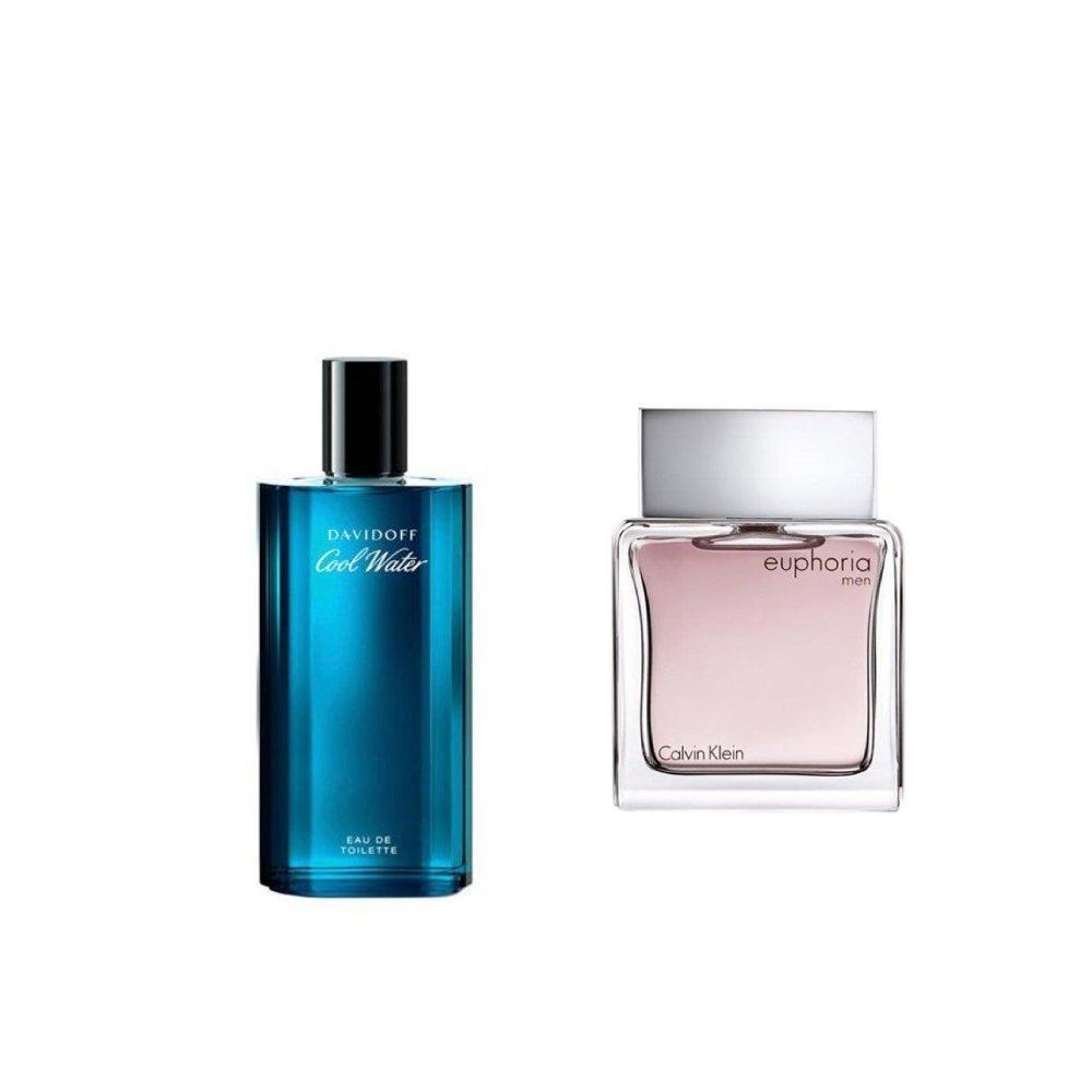 

Calvin klein euphoria 100ml + davidoff cool water 125ml for men bundle, euph edt