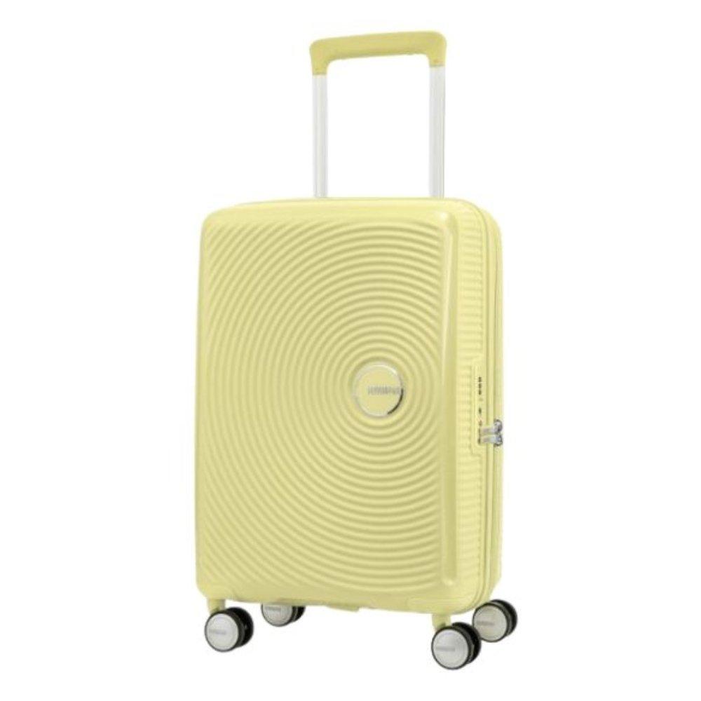 

American tourister curio spinner hard luggage trolley bag, 69cm, ao8x13024 - custard y...