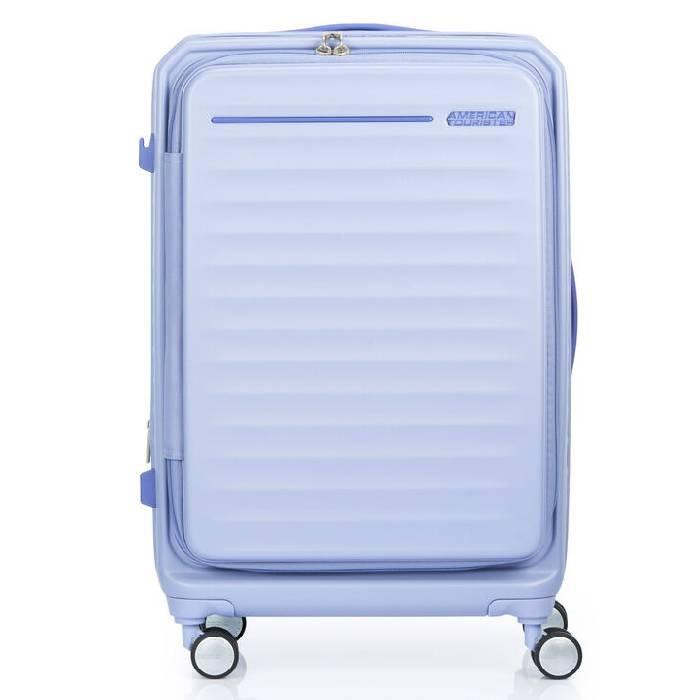

American tourister frontec spinner hard luggage trolley bag, 68cm, hj3x92008- lilac