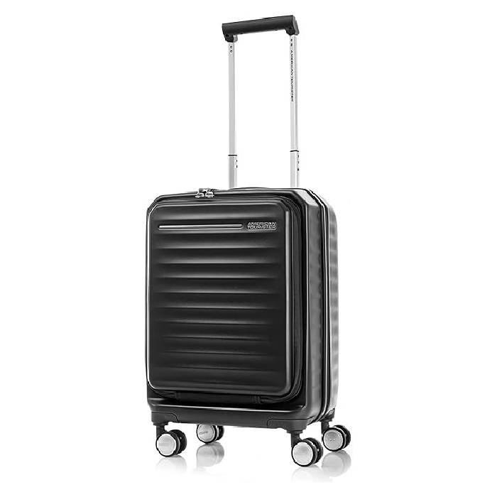 

American tourister 54cm spinner frontec hard luggage - black