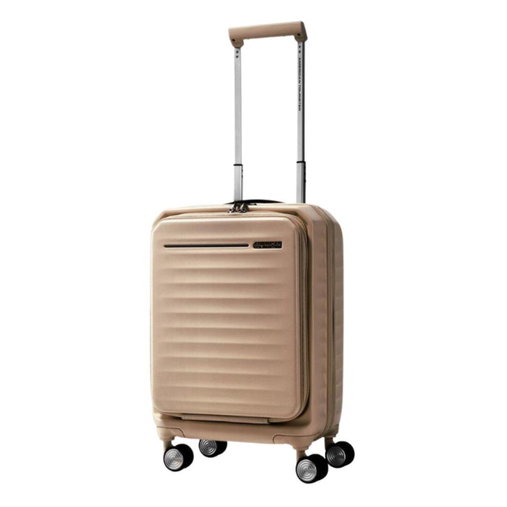 

American tourister frontec spinner hard luggage trolley bag, 54cm, hj3x36007 - gold