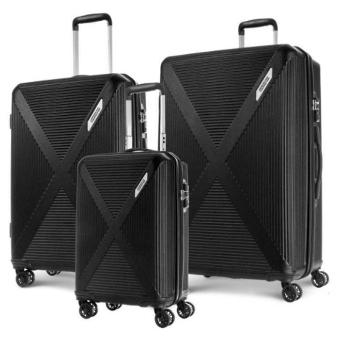 

American tourister cuatro set of 3 hard luggage, 55cm 69cm 79cm, hn1x09004 – black