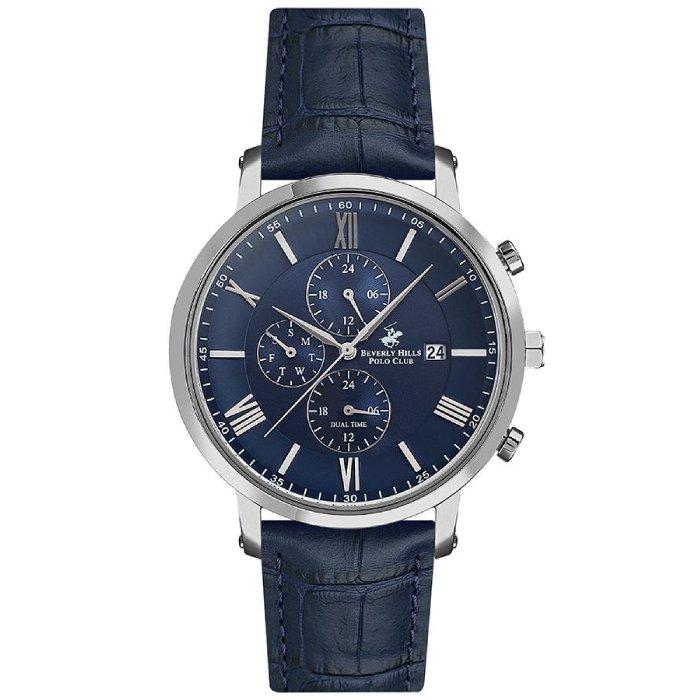

Beverly hills polo club men’s watch, chrono, 44mm, bp3116x. 399 – blue