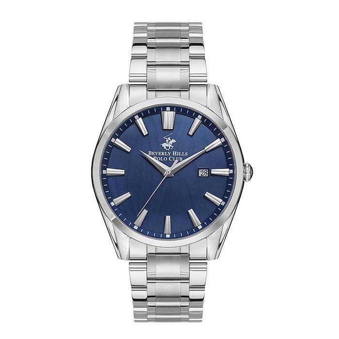 

Beverly hills polo club men’s watch, analog, 43mm, bp3356x. 390 – silver