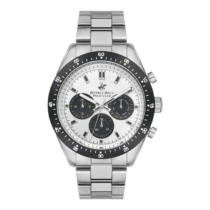 

Beverly hills polo club men’s watch, chrono, 46mm, bp3358x. 330 – silver