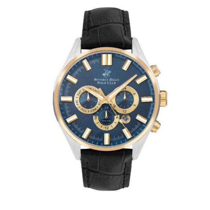 

Beverly hills polo club men’s watch, chrono, 44mm, bp3504x. 201 – black