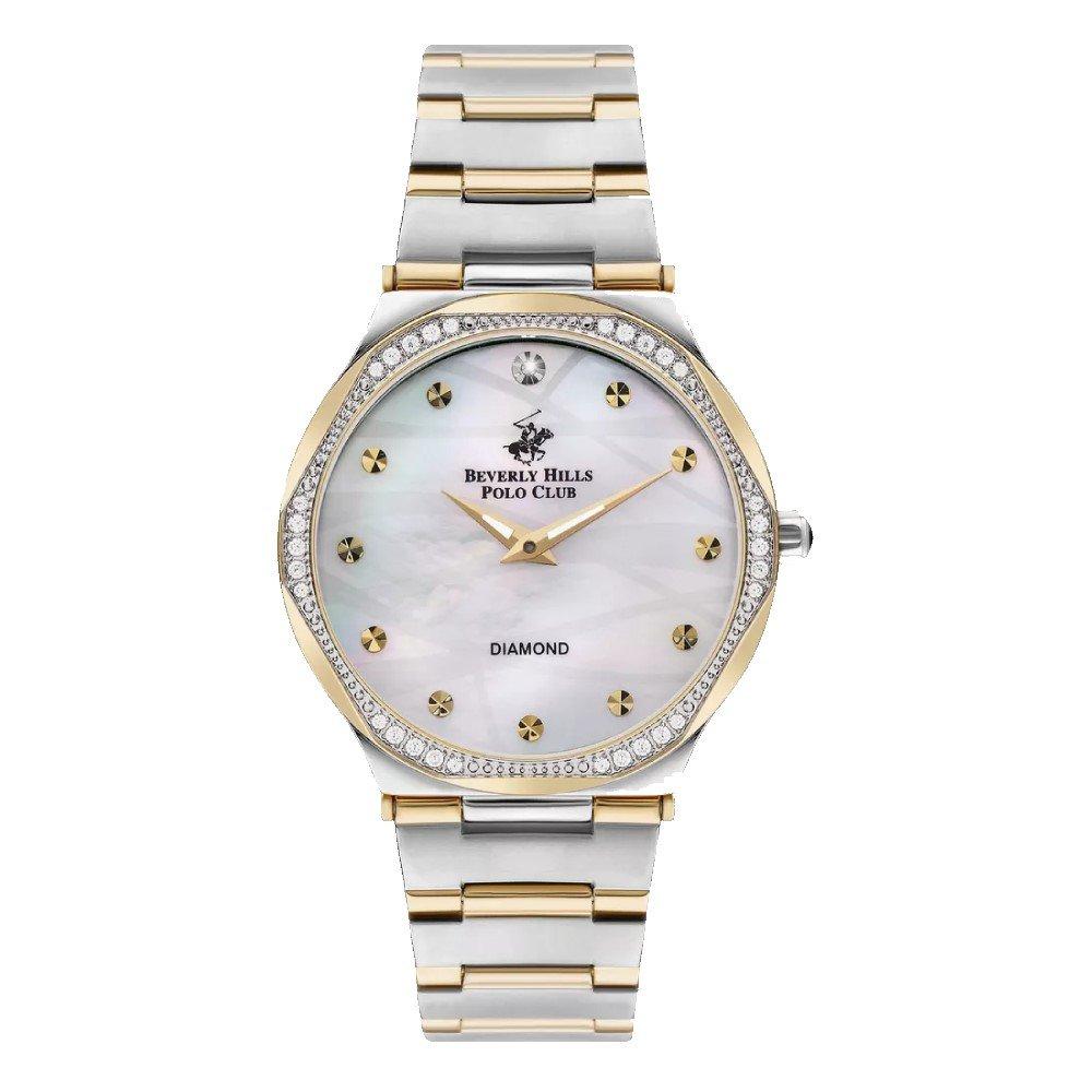 

Beverly hills polo club women’s watch, analog, 36mm, bp3399c. 230 - silver & gold