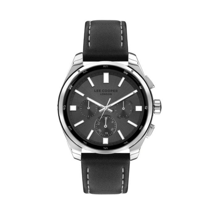

Lee cooper watch for men, multi function, 46mm, leather strap, lc07514. 351 – black