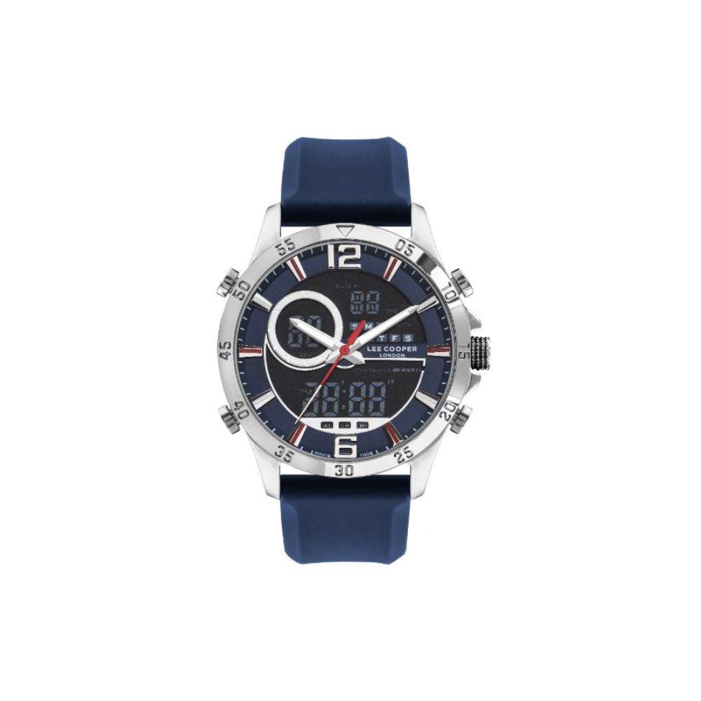 

Lee cooper watch for men, digital, 46mm, silicone strap, lc07559. 399 – blue