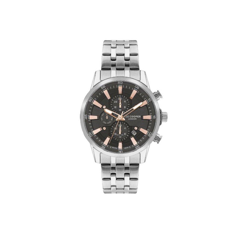 

Lee cooper watch for men, multi function, 45mm, metal strap, lc07592. 060 – silver