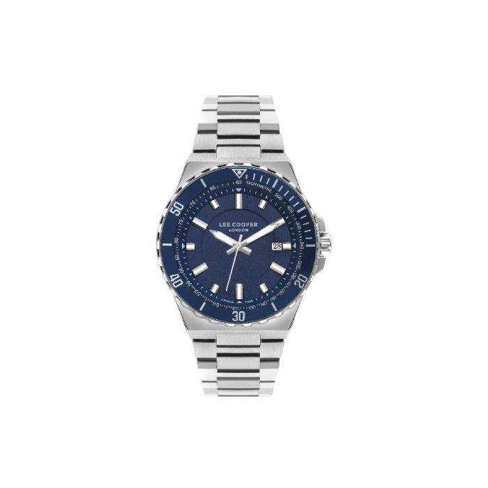 

Lee cooper watch for men, multi function, 45mm, metal strap, lc07622. 390 – silver